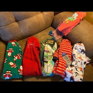 Baby boys pajamas. All footed except one pair